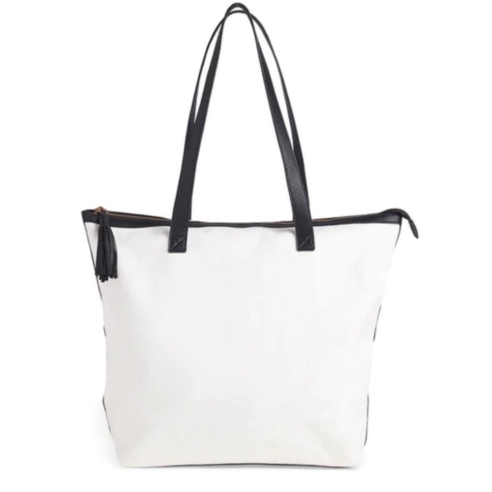 Walter Baker Carly NWT Canvas  Vegan Leather Tote Bag